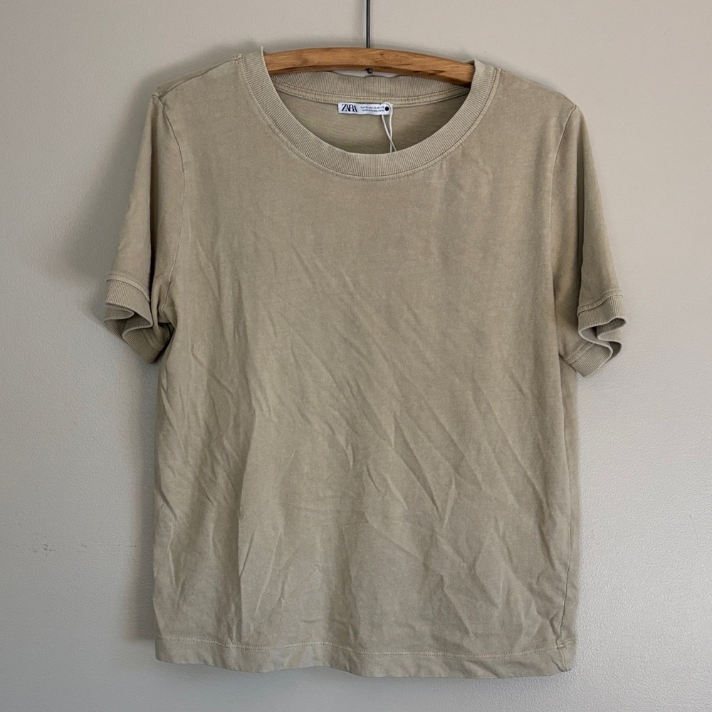 Zara basic short sleeve tee